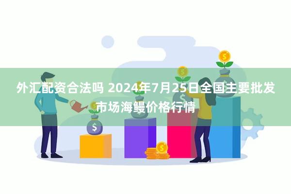 外汇配资合法吗 2024年7月25日全国主要批发市场海鳗价格行情