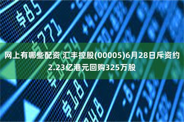 网上有哪些配资 汇丰控股(00005)6月28日斥资约2.23亿港元回购325万股