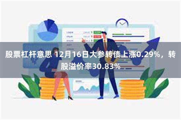 股票杠杆意思 12月16日大参转债上涨0.29%，转股溢价率30.83%